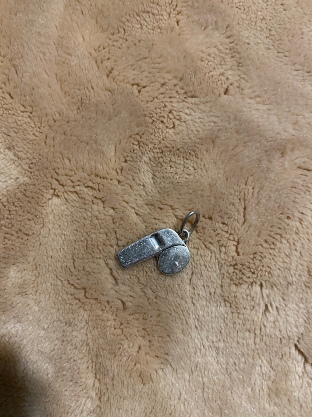 Premier Designs Pewter Silver Whistle Pendant Charm